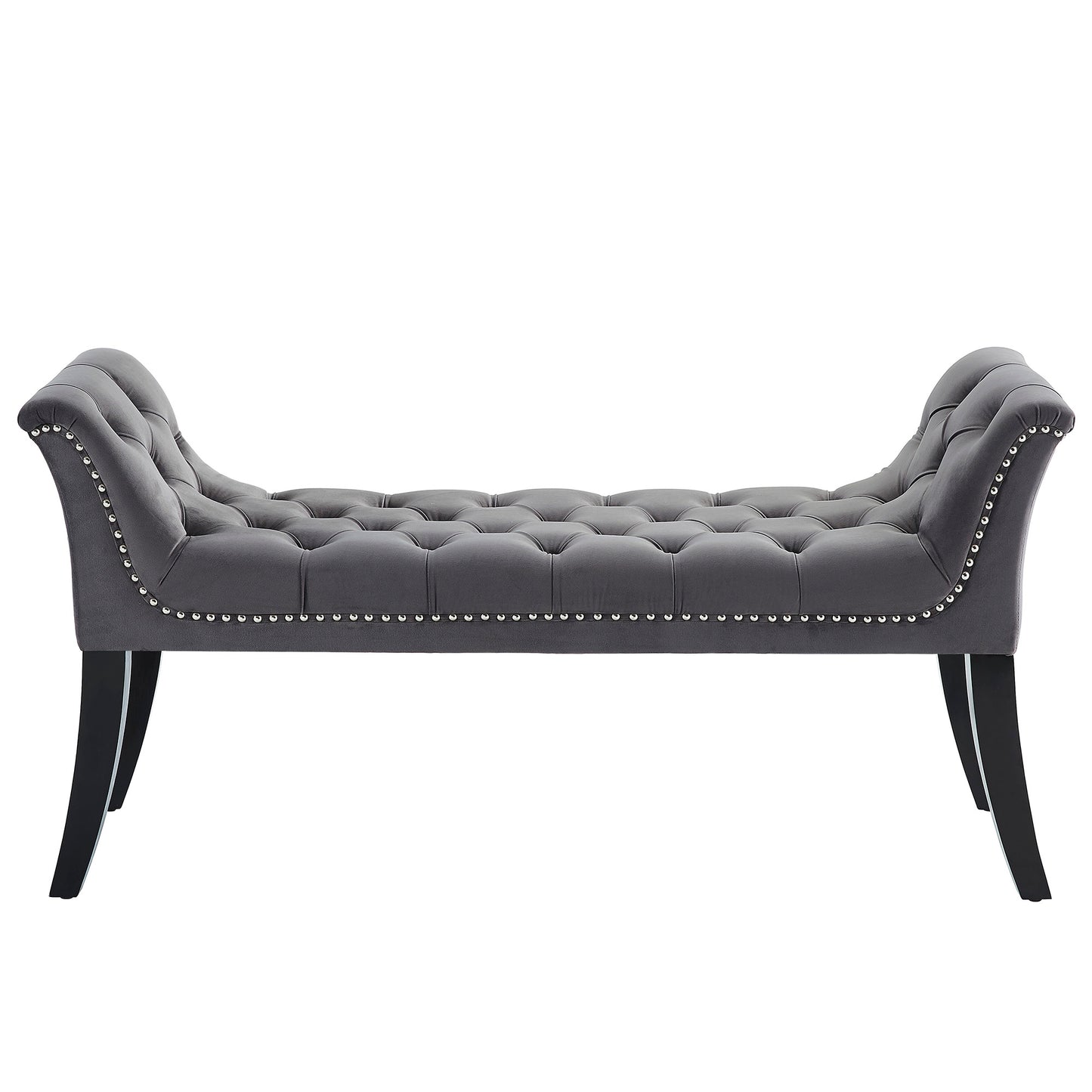 Velci Bench in Grey and Black