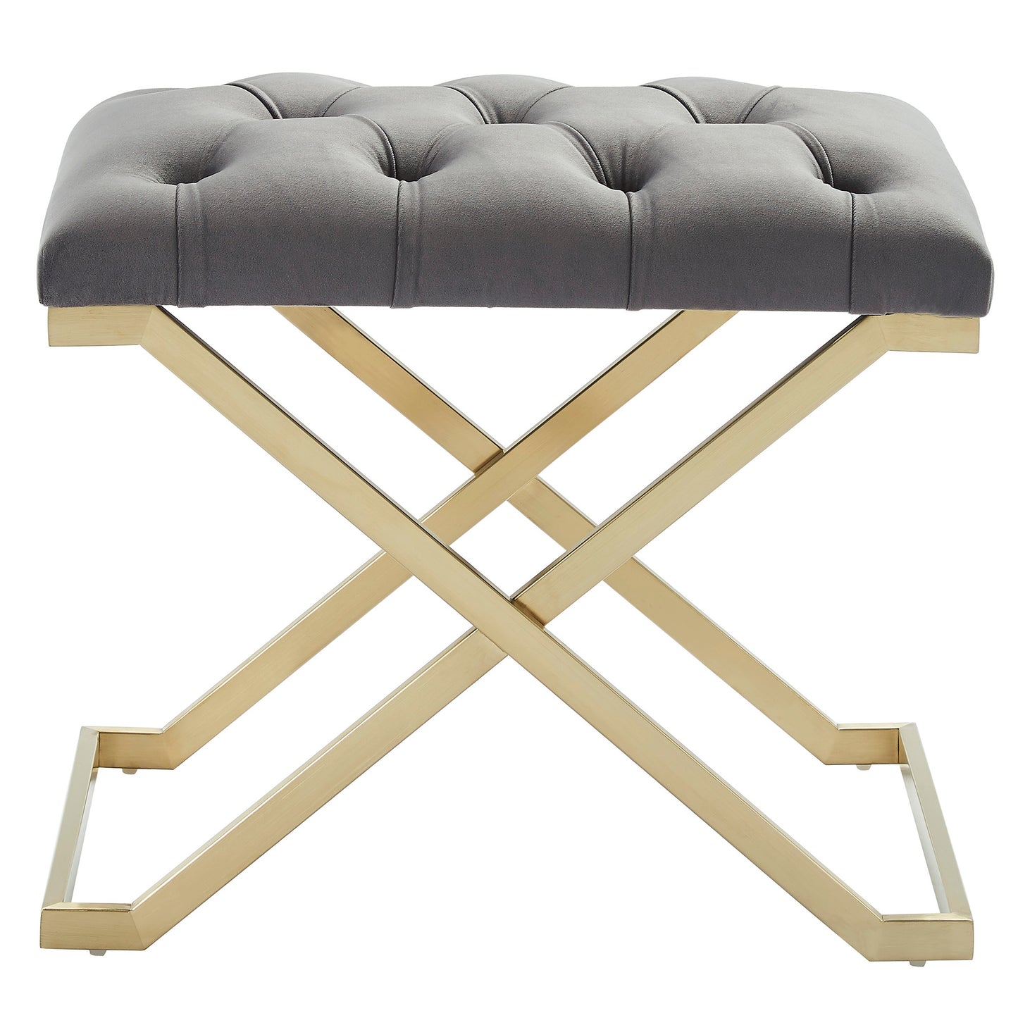 Rada Bench in Grey and Gold