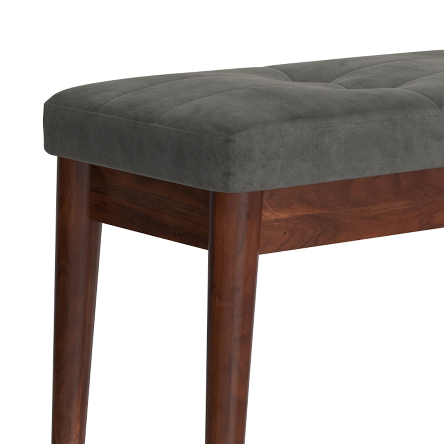 Ingrid Bench in Vintage Charcoal and Walnut