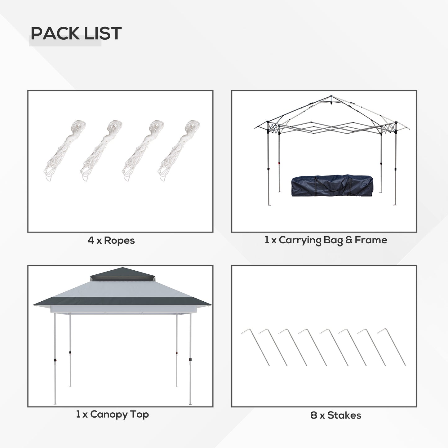 Outsunny 12'x12' Heavy Duty Pop Up Canopy with Center Lift Hook Design, Mesh Sidewall Netting, 3-Level Adjustable Height, Grey