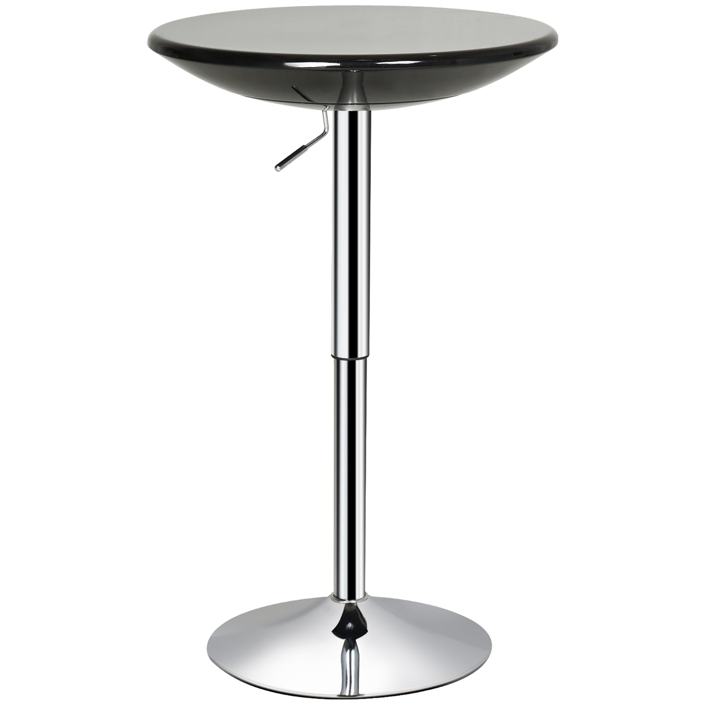 Round Cocktail Bar Table Metal Base Tall Bistro Pub Desk Adjust Counter Height