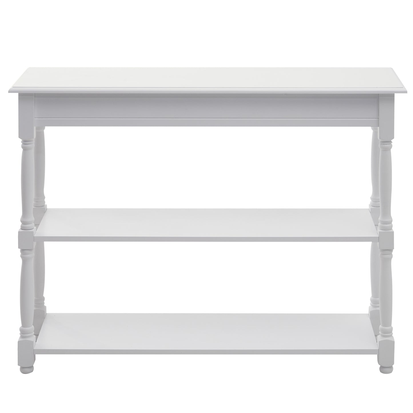 Console Table Modern Sofa Table with 2 Tier Shelves for Living Room, Entryway, Bedroom,