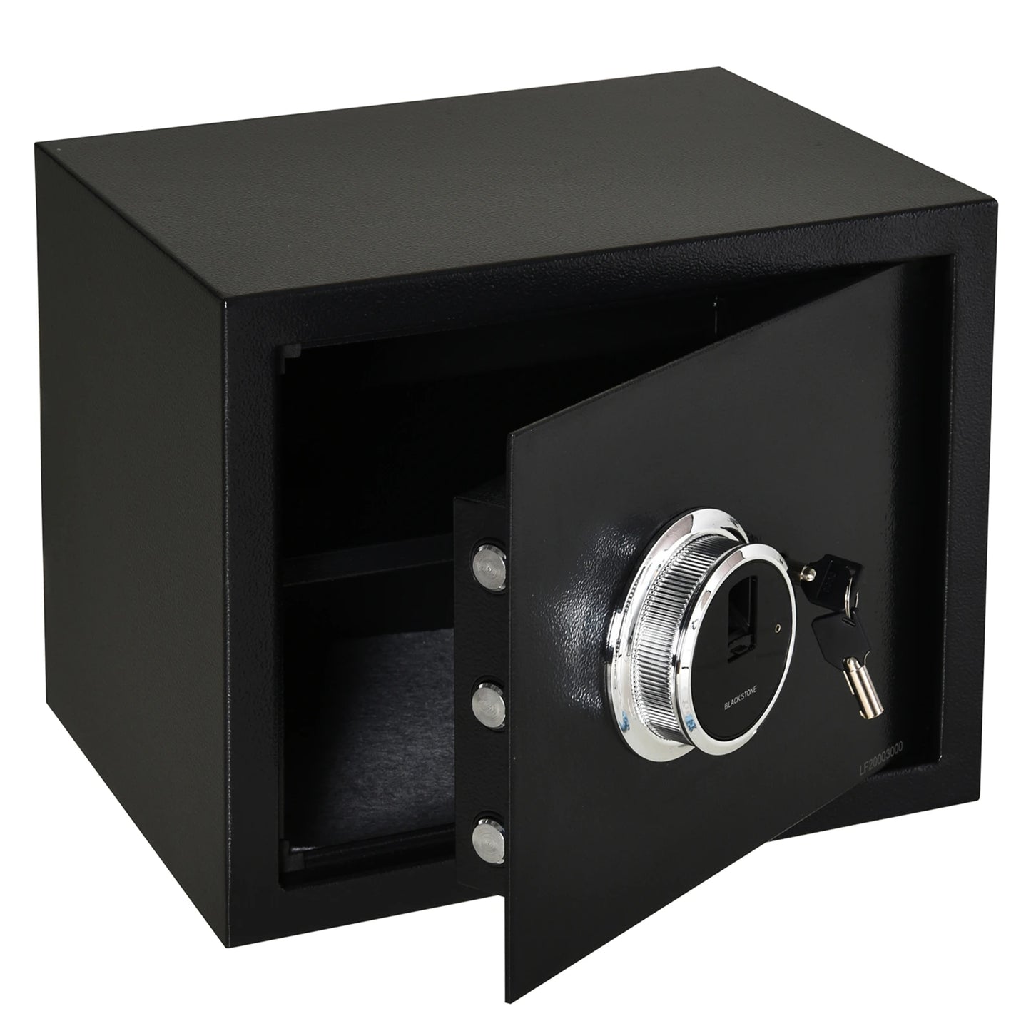 Steel Fingerprint Safe Box with Removable Shelf for Home Office 7.1gallon