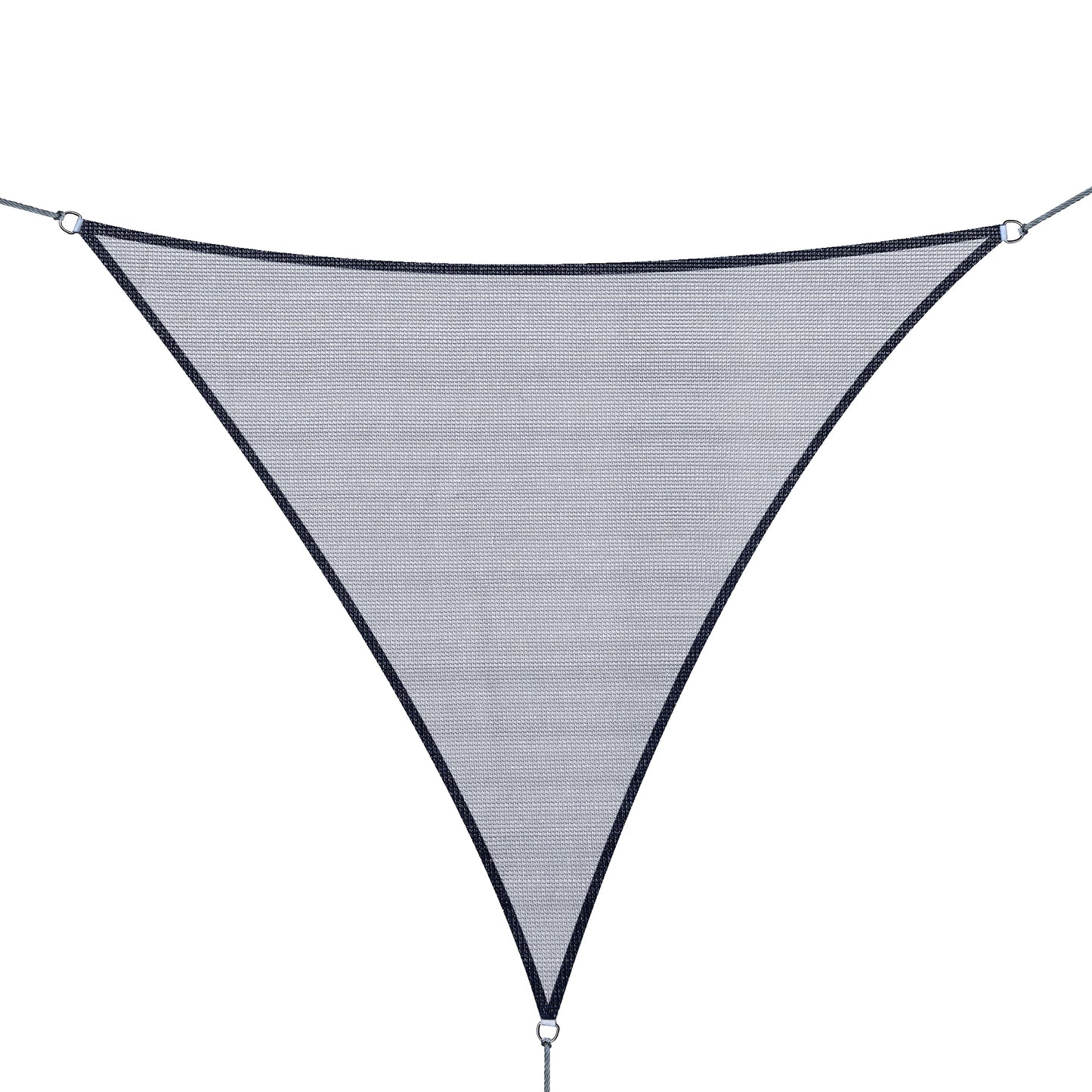 Outsunny Triangle 12’ Canopy Sun Sail Shade Garden Cover UV Protector Outdoor Patio Lawn Shelter with Carrying Bag Grey