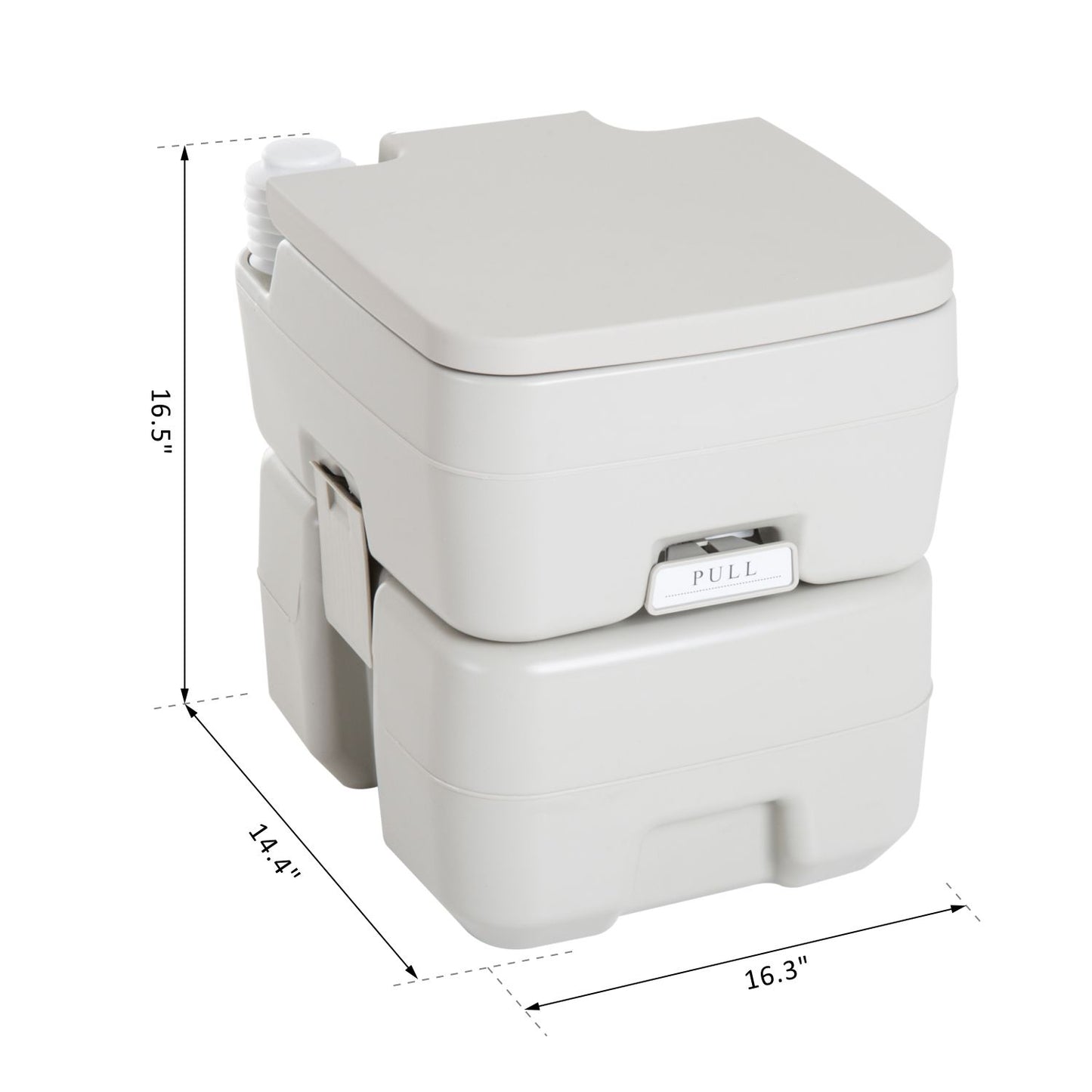 Portable Travel Toilet Detachable Tank 3 Way Pistol Easy to Use Camping Hiking