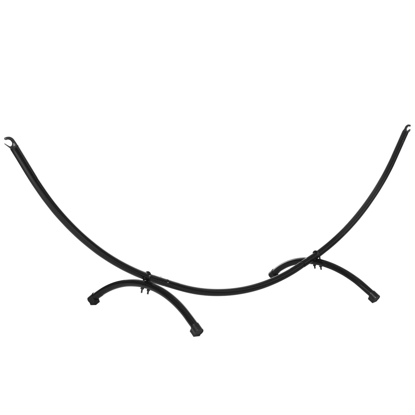 10' Hammock Stand with Steel Frame, Hammock Chair Stand Only for Garden, Camping, Picnic, Outdoor, Patio, Black