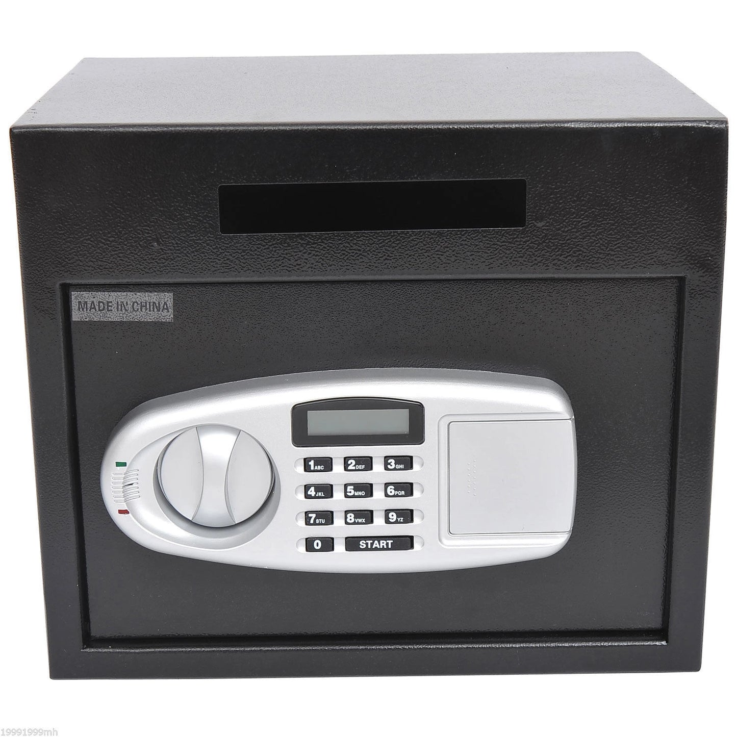 Wall Mounted Steel Electronic Digital Safe Box with Letter Drop Slot Keypad Lock Gun Cash Jewelry Security, Black