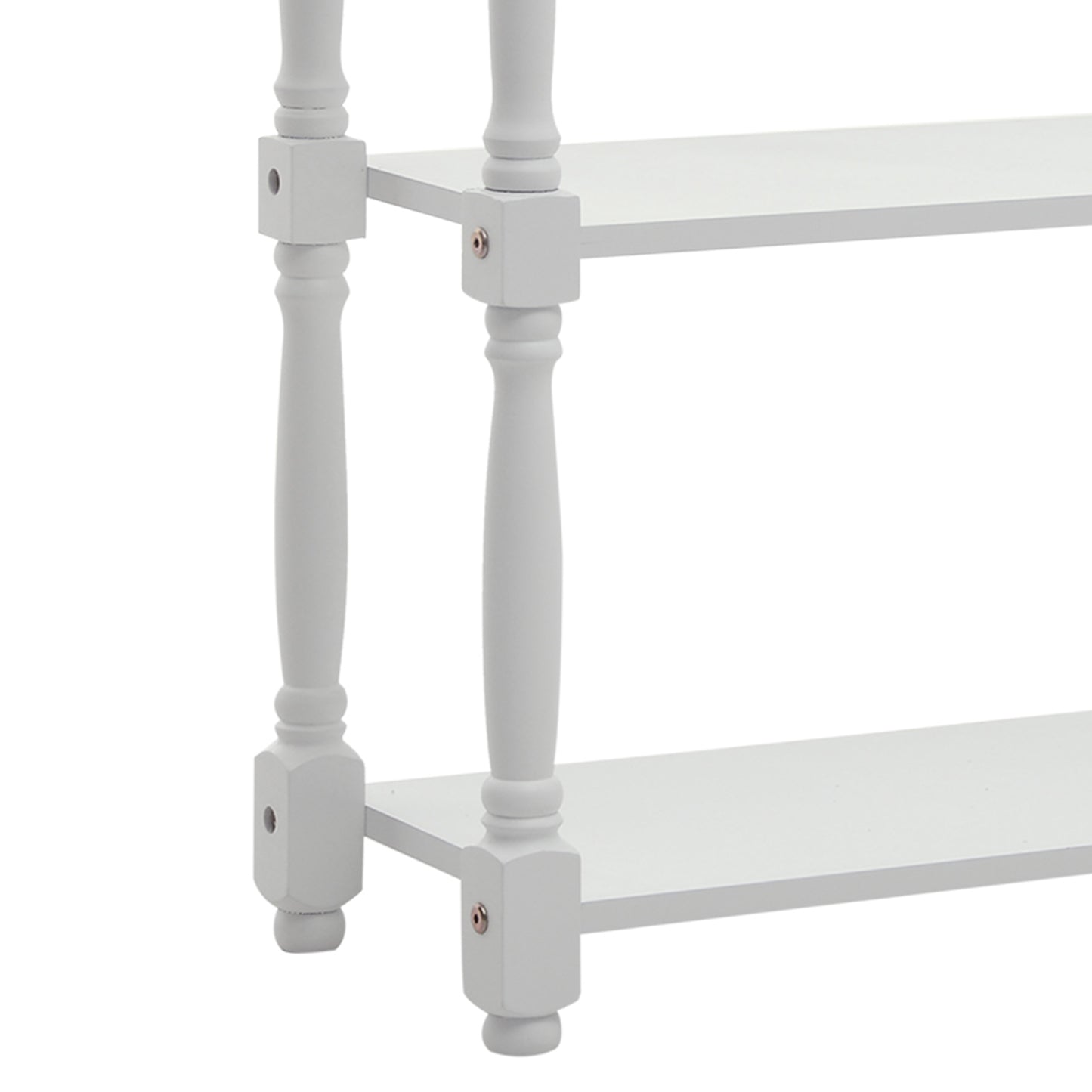 Console Table Modern Sofa Table with 2 Tier Shelves for Living Room, Entryway, Bedroom,