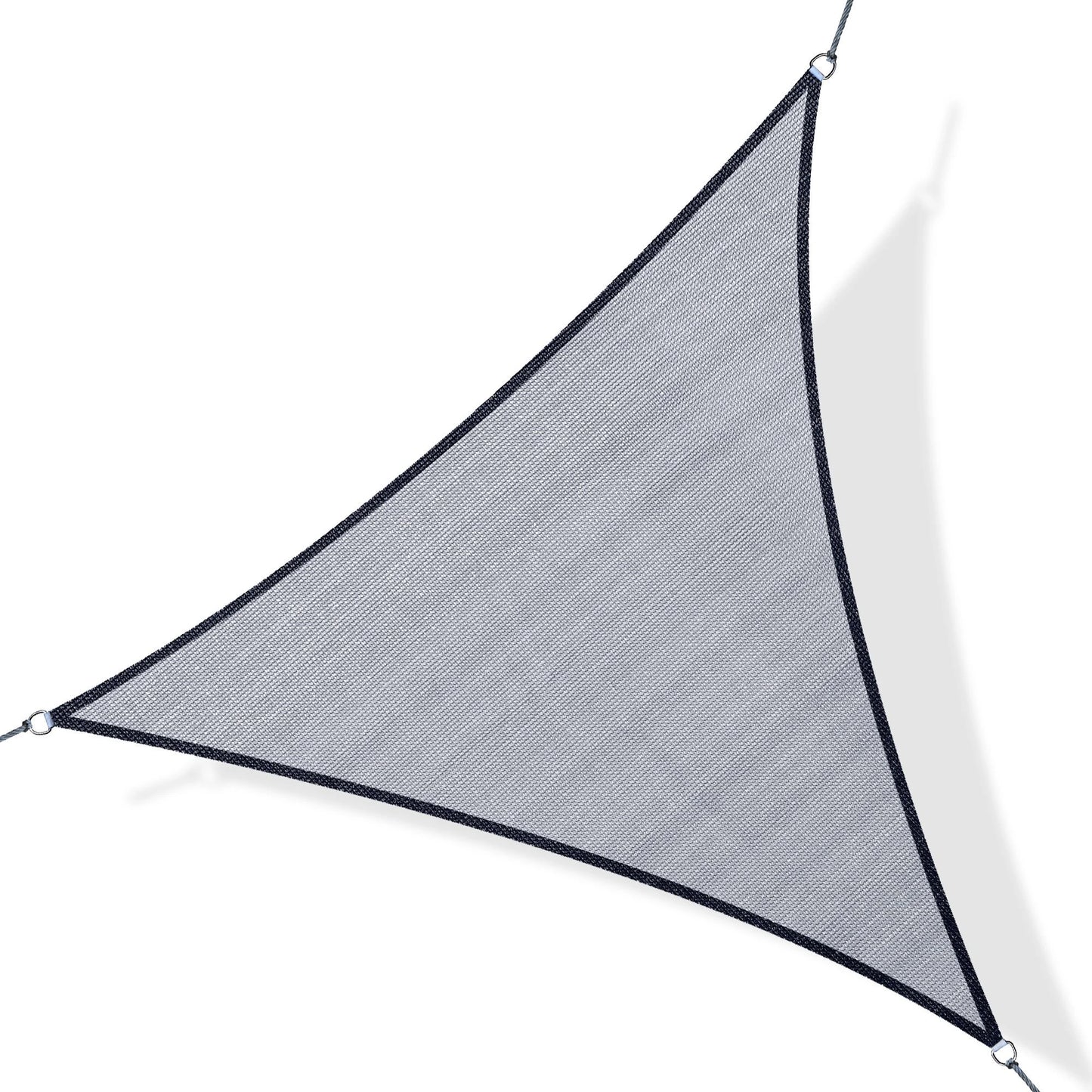 Outsunny Triangle 12’ Canopy Sun Sail Shade Garden Cover UV Protector Outdoor Patio Lawn Shelter with Carrying Bag Grey