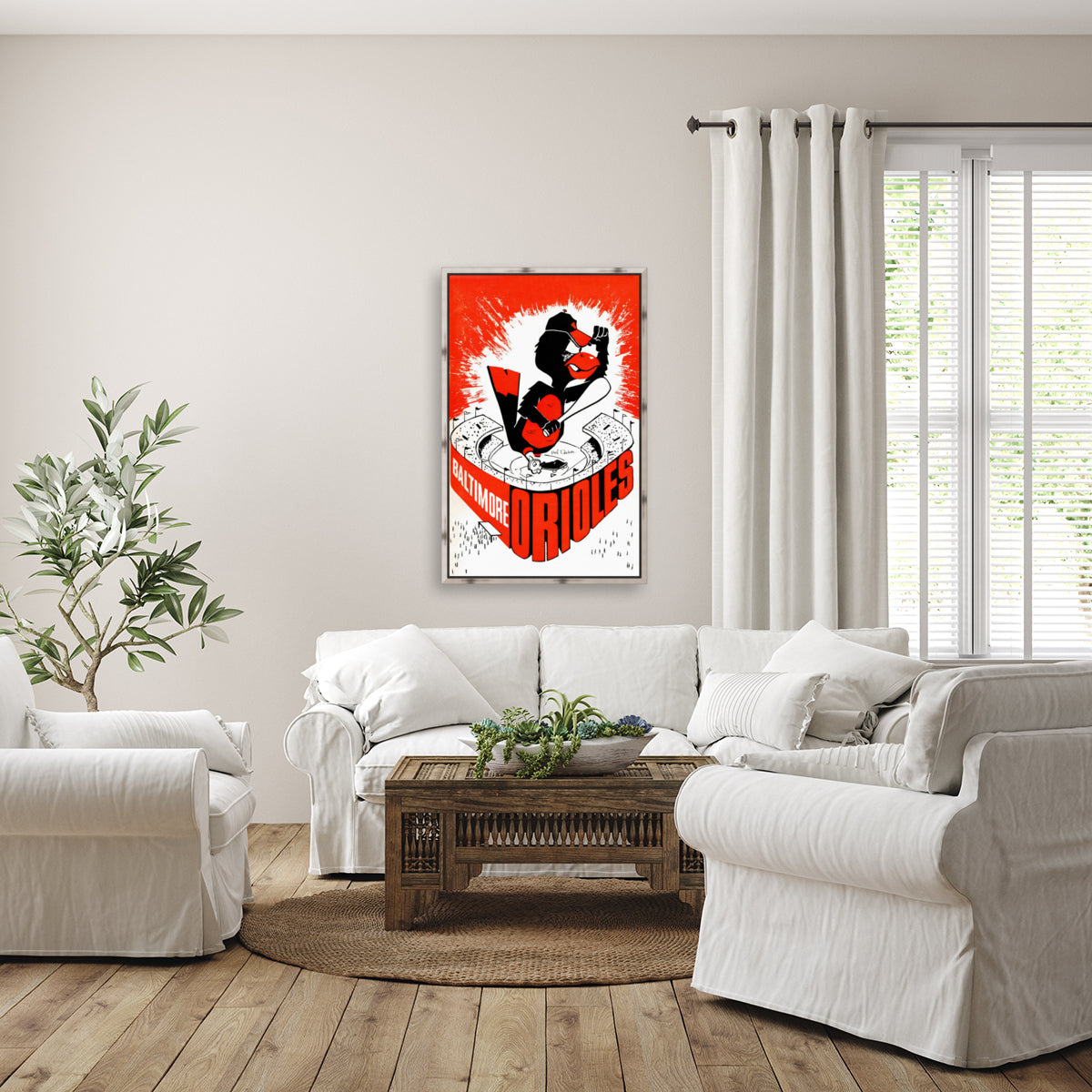 hal decker artist baltimore orioles poster