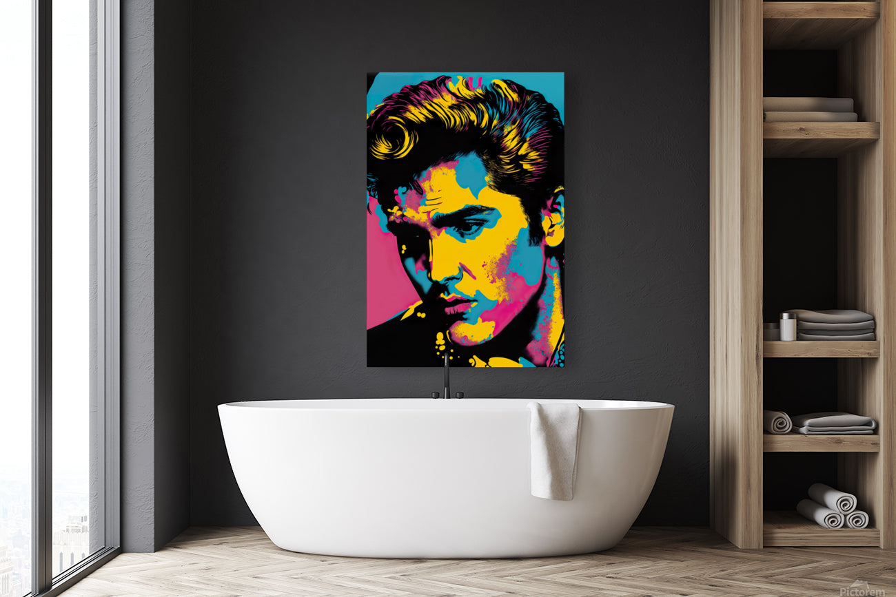 Elvis Pop Art Portrait by Design Cueva