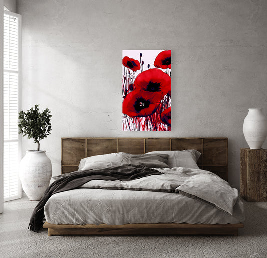 Wild poppies in red by Chris Bee Art Photography