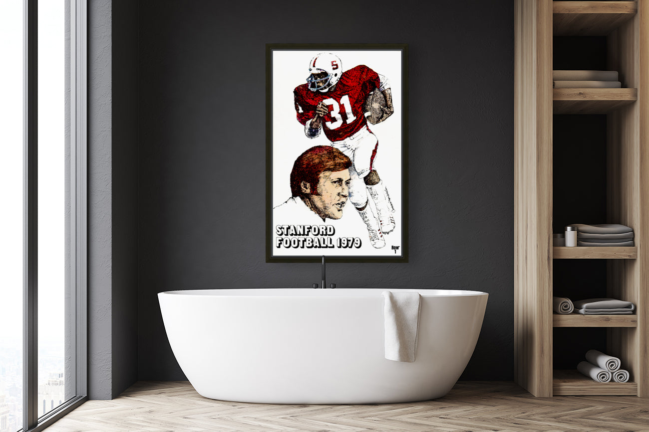 1979 Stanford Football Art by Barbara Mendelsohn