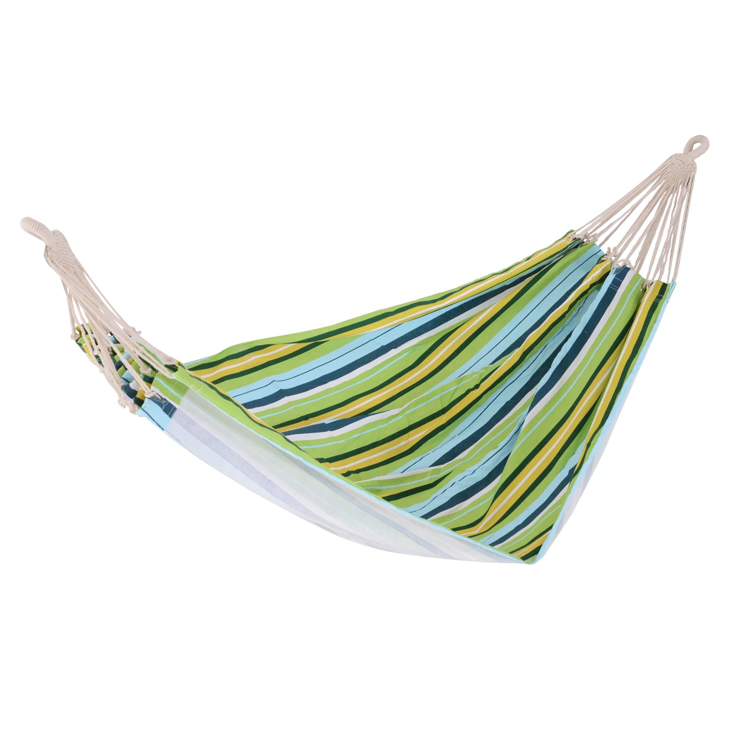 Outsunny 83"x59" Double Hammock Bed Sun Bed Lounge Garden Camping Hiking Furniture (Colour 3)