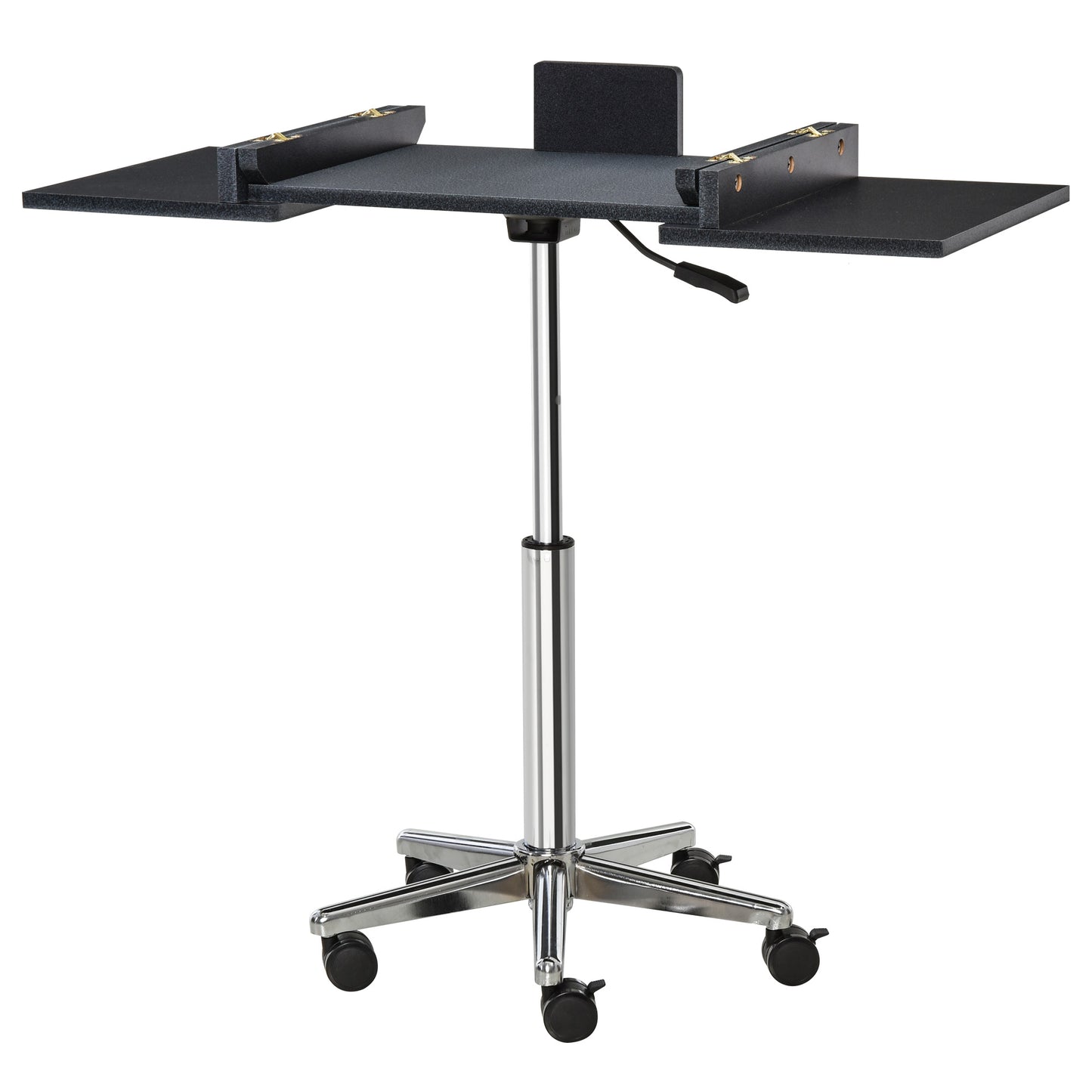 Mobile Laptop Computer Desk Expandable Home Office Table Workstation with Wheels